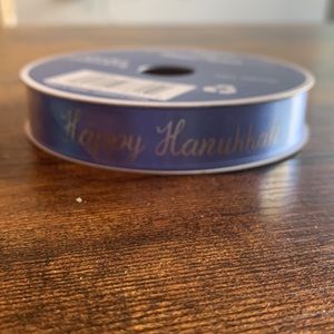 5/8 in X 30 ft Happy Hanukkah Ribbon!